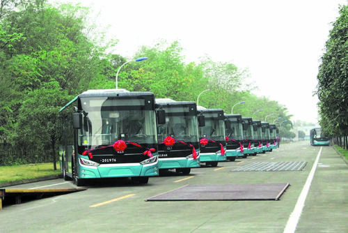 成都蜀都新能源公交车